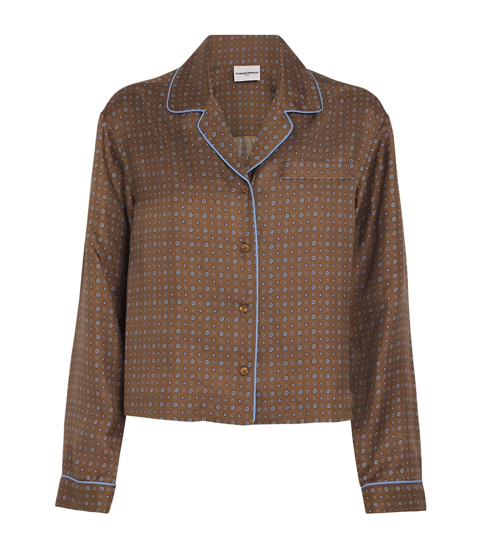 Silk Printed Pyjama Shirt