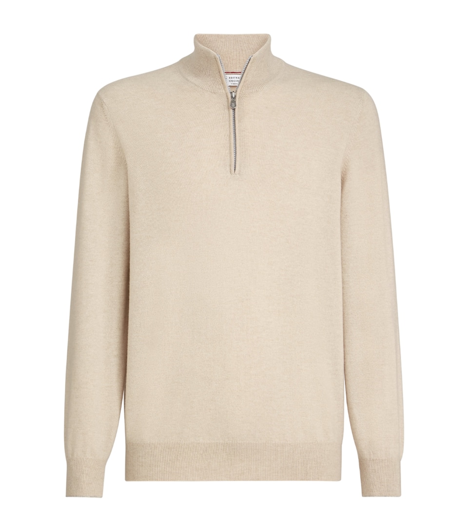 Cashmere Quarter-Zip Sweater