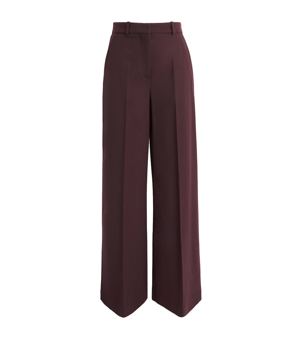 Wool-Blend Alana Wide-Leg Trousers