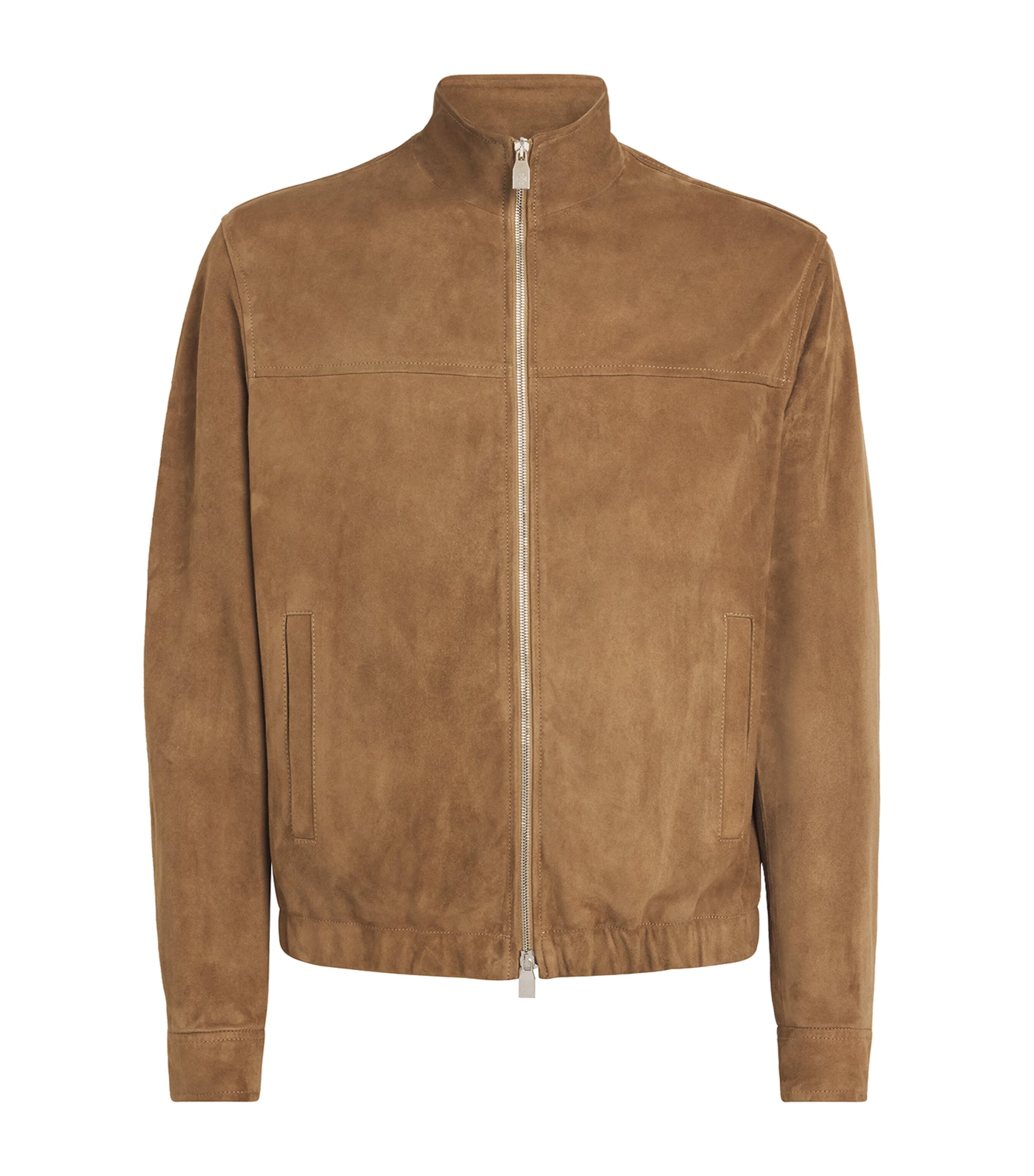 Suede Zip-Up Jacket
