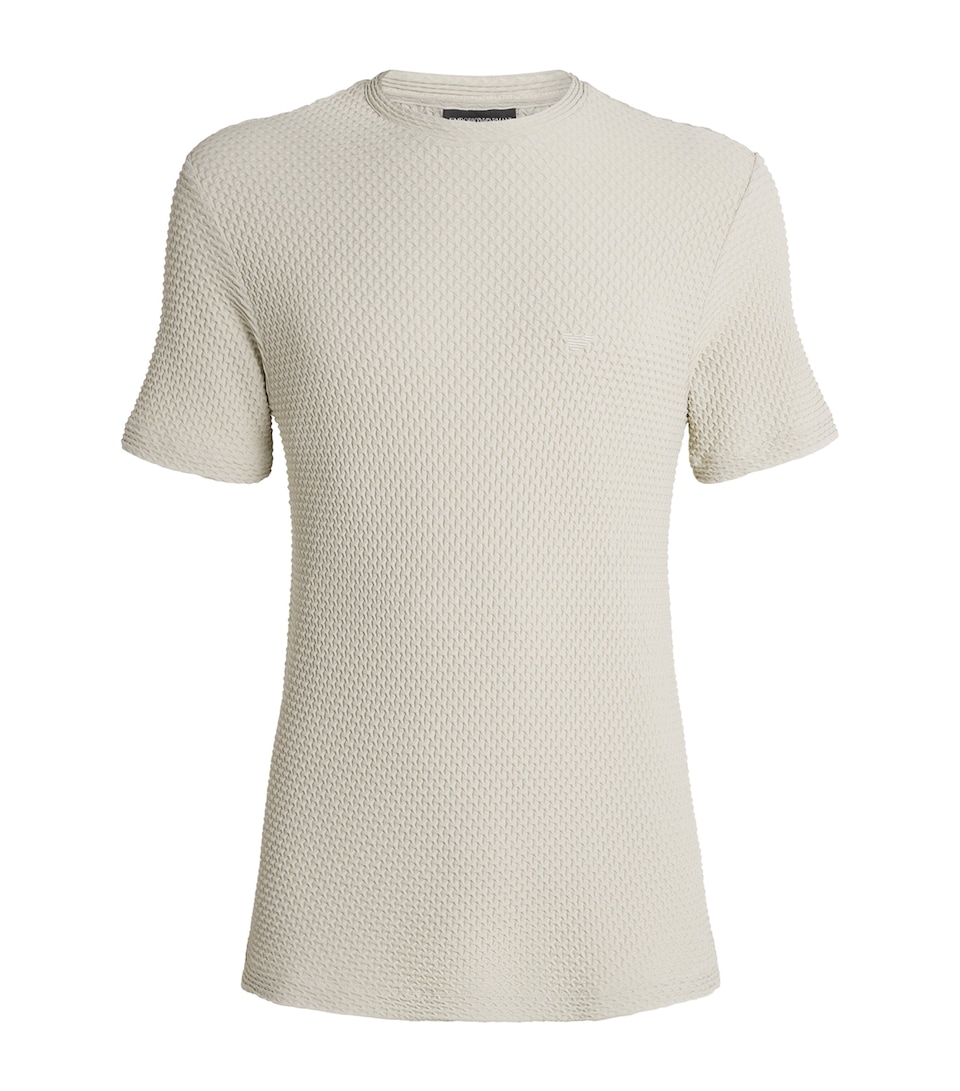 Emporio Armani Mens Textured T-Shirt