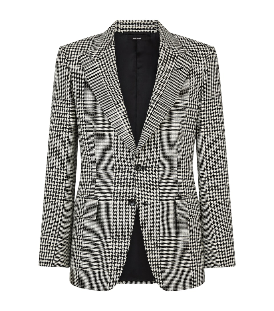 TOM FORD Mens Wool Houndstooth Blazer Nwa
