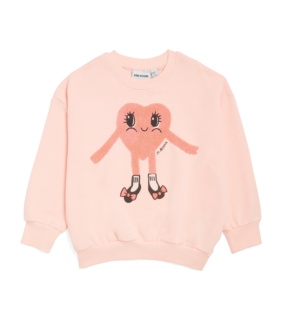 Organic Cotton Heart in Shoes Chenille Sweatshirt (3-11 Years)