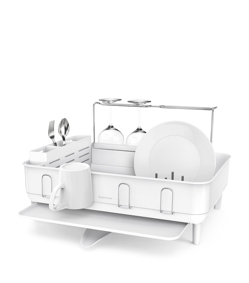 Simplehuman Steel Frame Dish Rack White