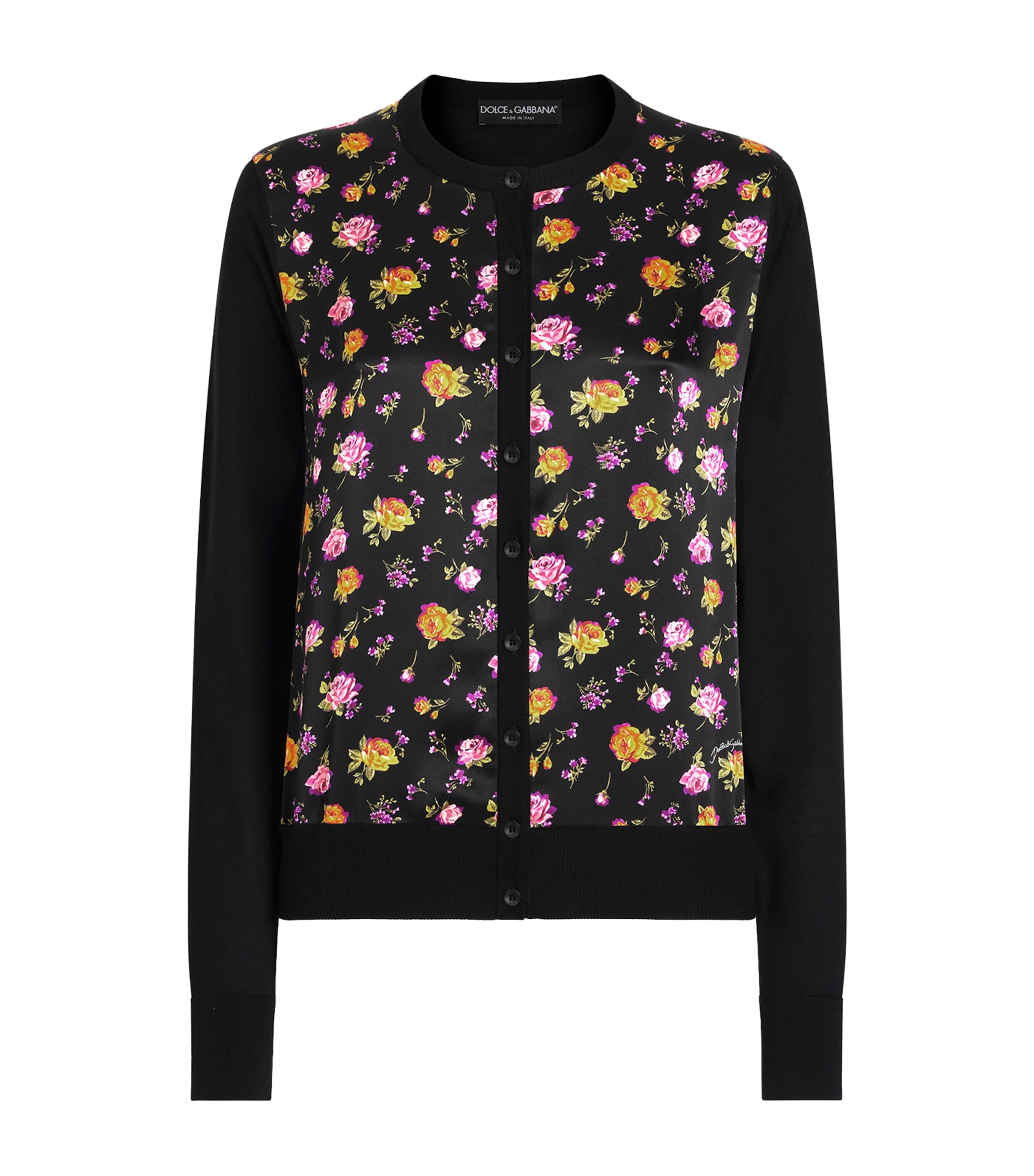 Silk Floral Cardigan