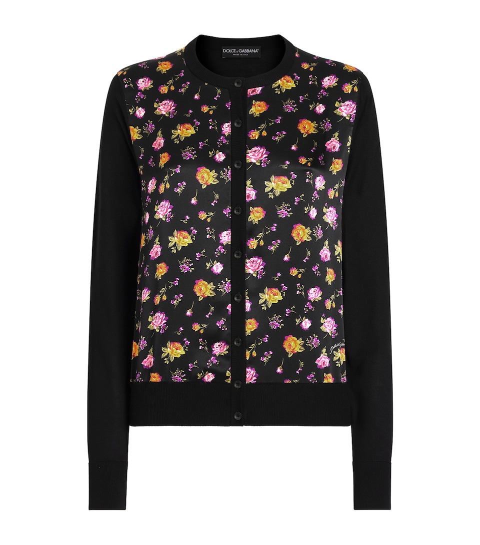 Silk Floral Cardigan