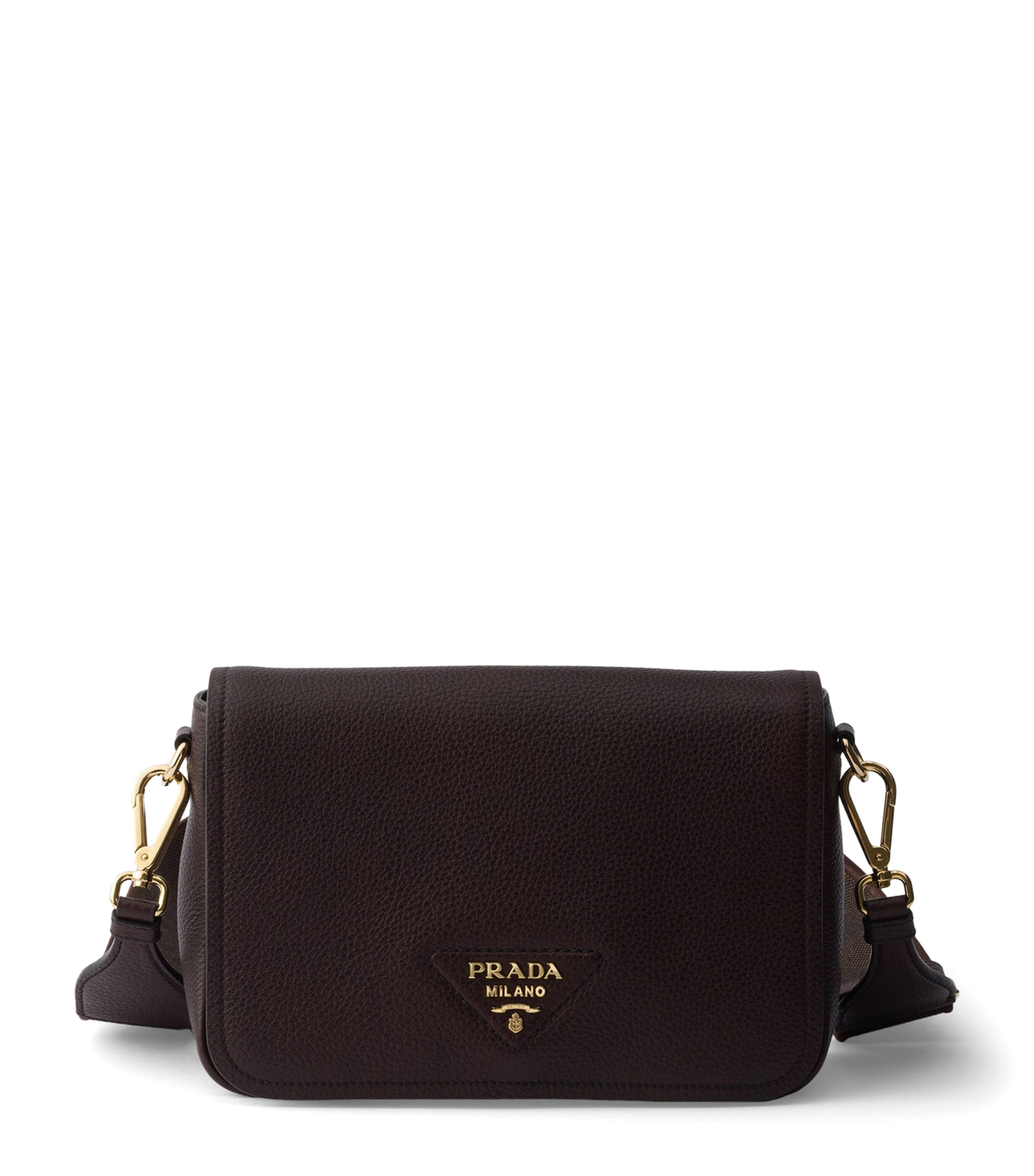 Prada Leather Cross-Body Bag Brown