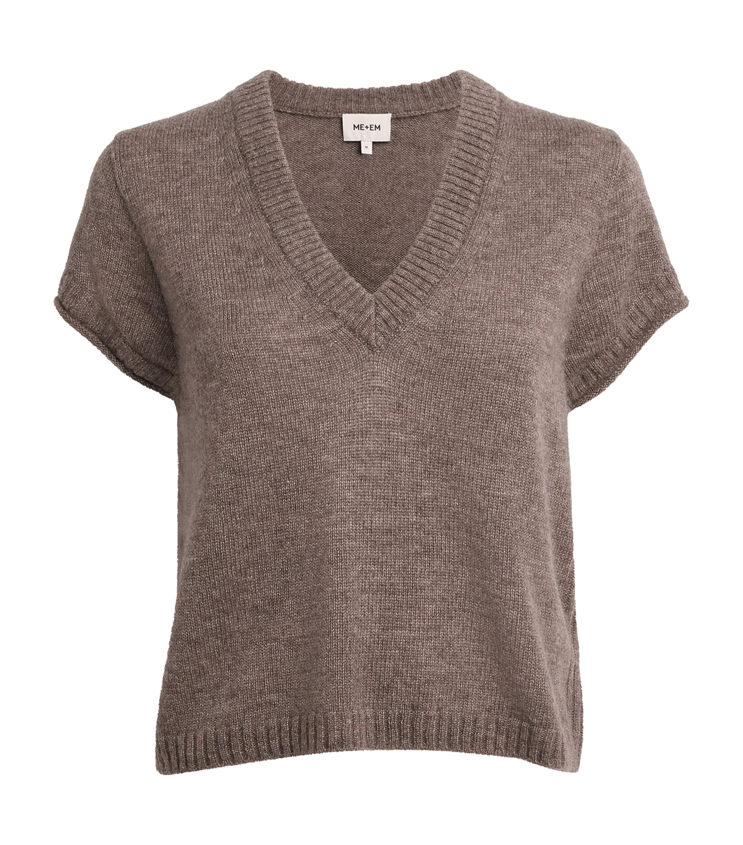 Merino Wool-Cashmere-Silk V-Neck Sweater
