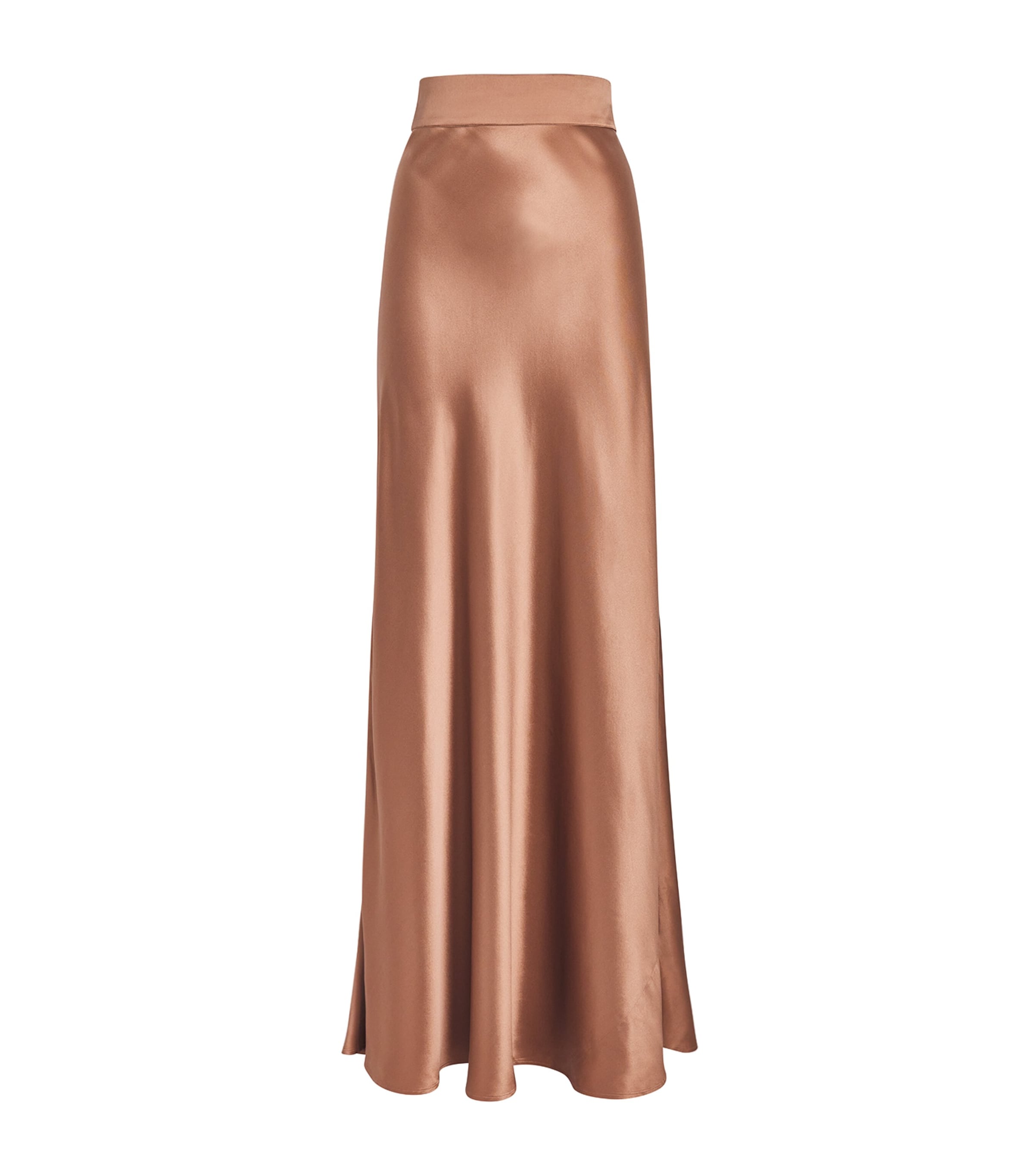 L'Agence Womens Silk Ryker Maxi Skirt Portabella
