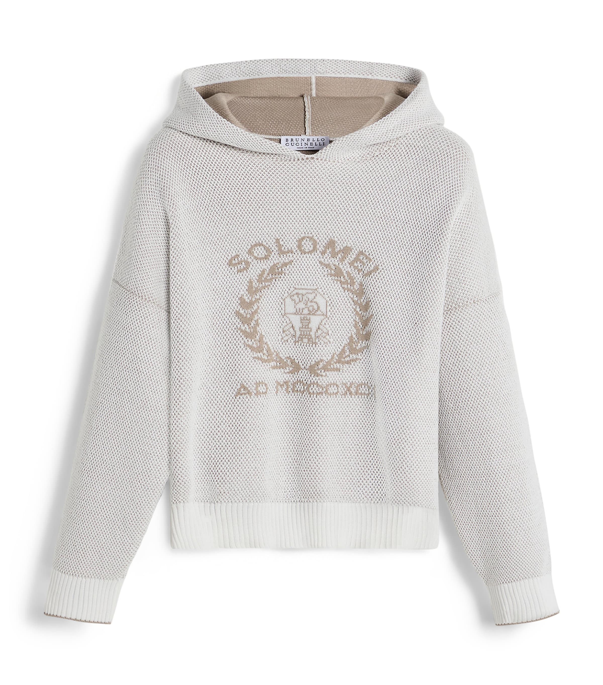 Brunello Cucinelli Kids Cotton Logo Hoodie (8-10 Years)