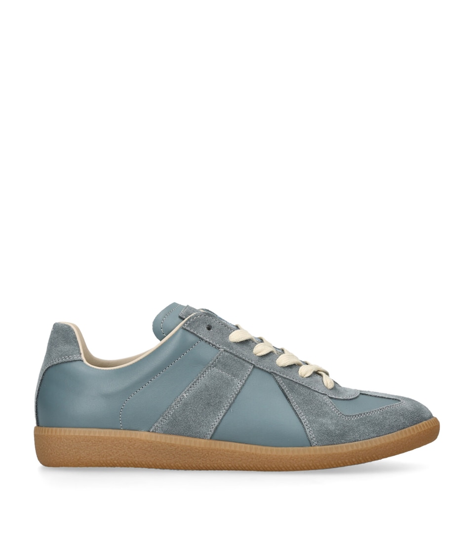 Leather-Suede Replica Sneakers