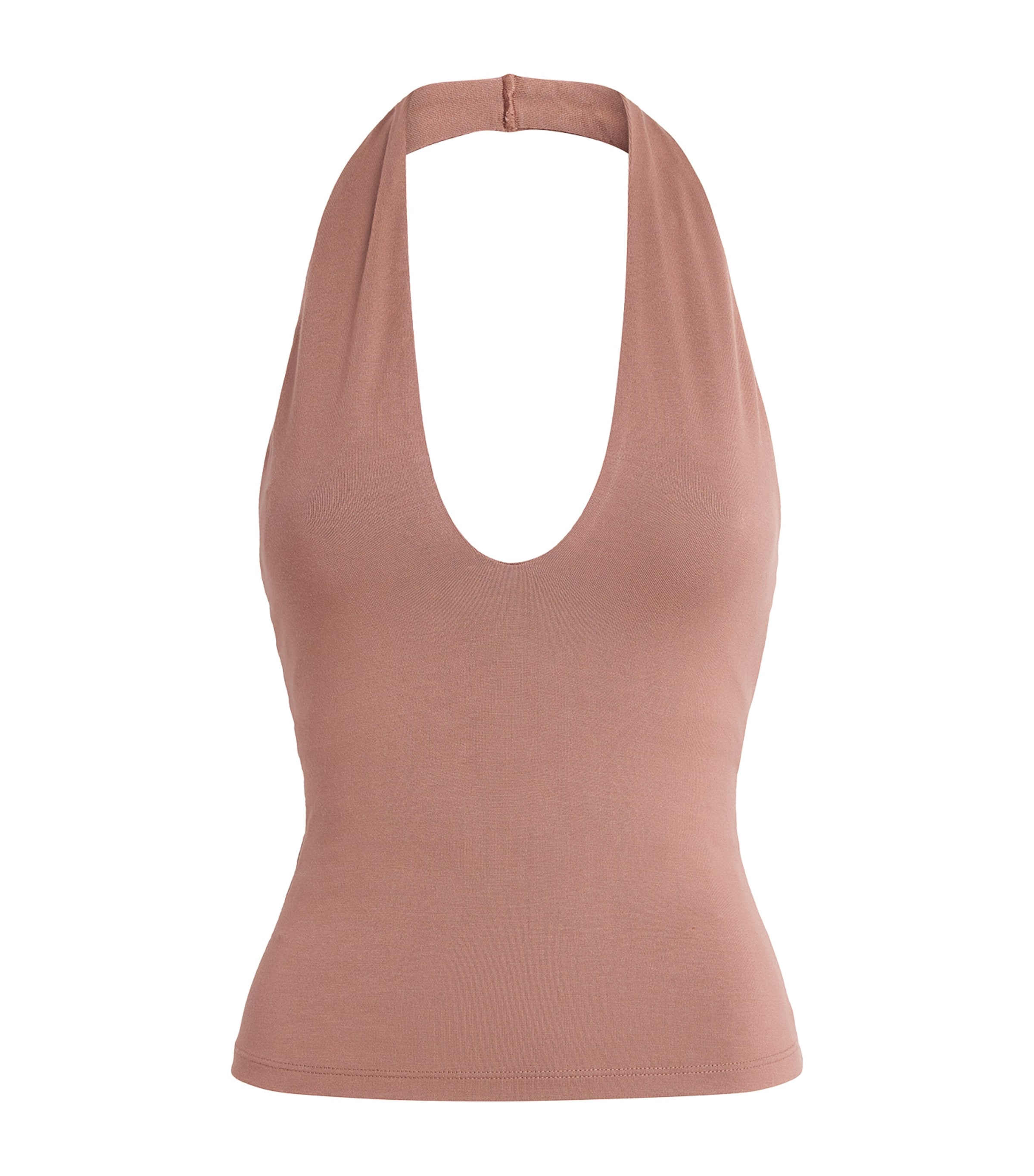 Skims Womens Smooth Layers Halter Top Nutmeg