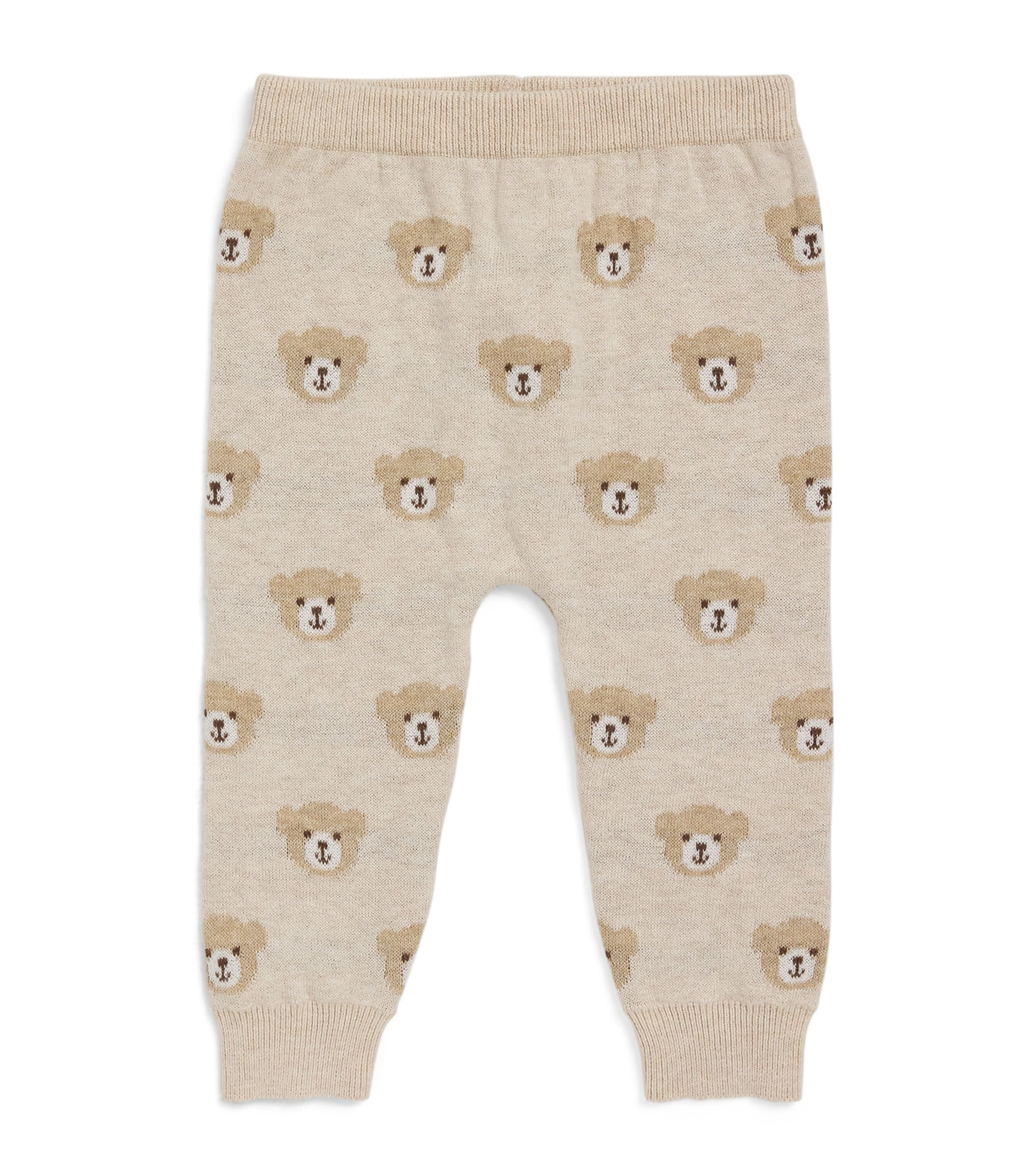 Harrods Organic Cotton Henry Bear Trousers (0-24 Months) Beige