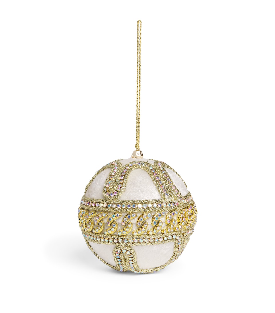 Velvet Jewel Swirl Bauble