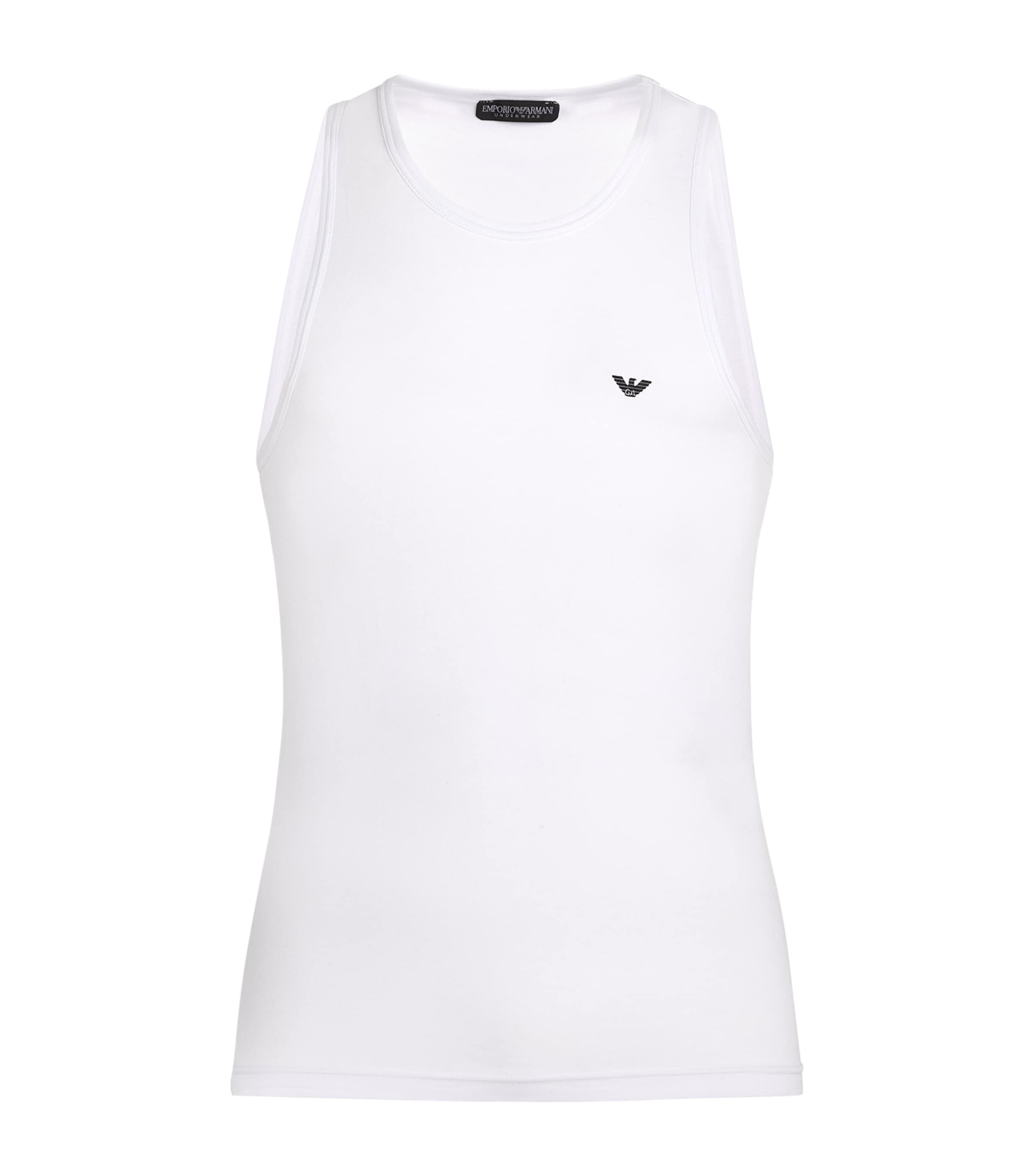 Stretch-Cotton Logo Tank Top