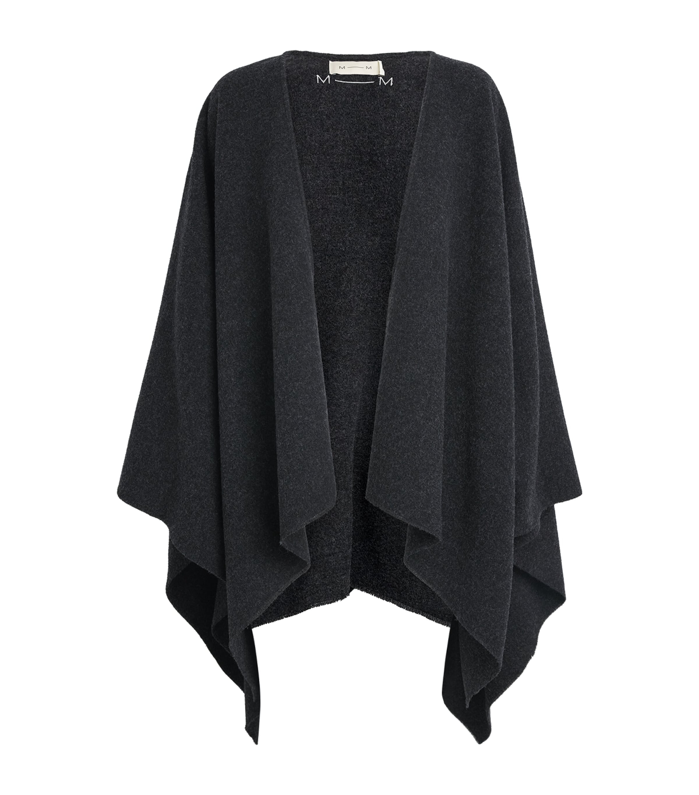 MM Womens Wool-Blend Cardigan Dark Grey