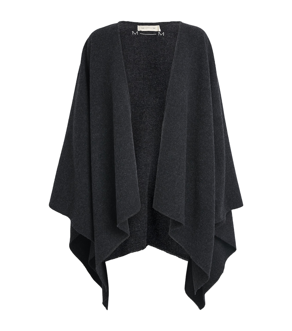 MM Womens Wool-Blend Cardigan Dark Grey