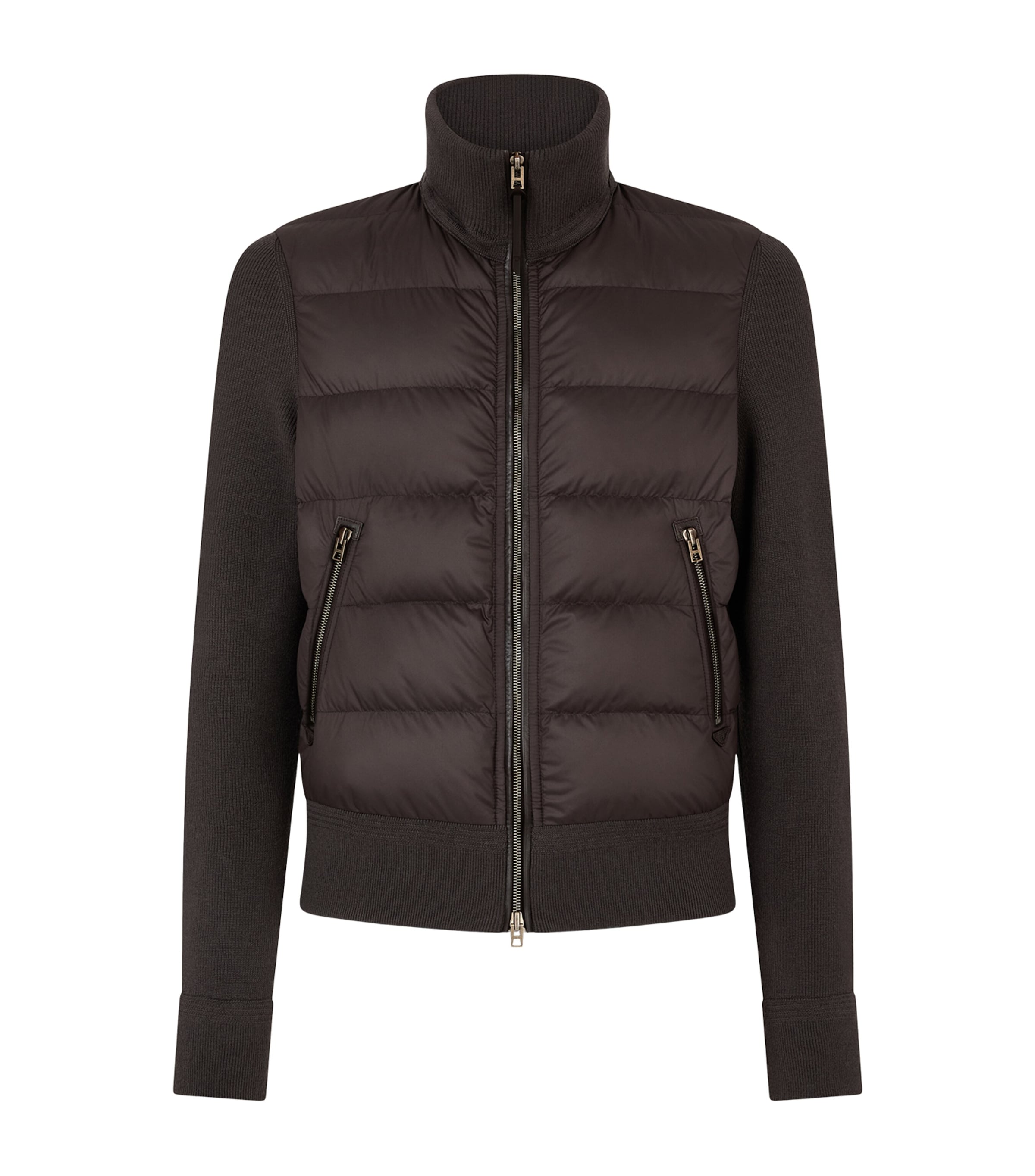 TOM FORD Mens Wool Padded Zip-Up Jacket Tcq