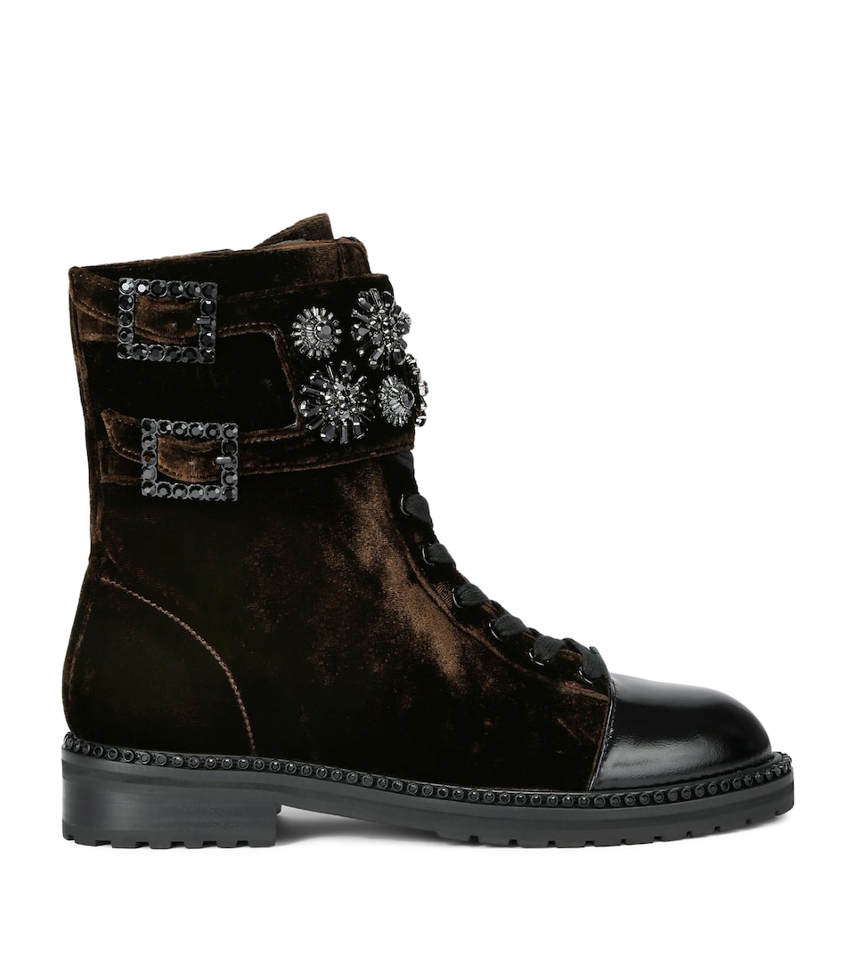Velvet Stoop Ankle Boots