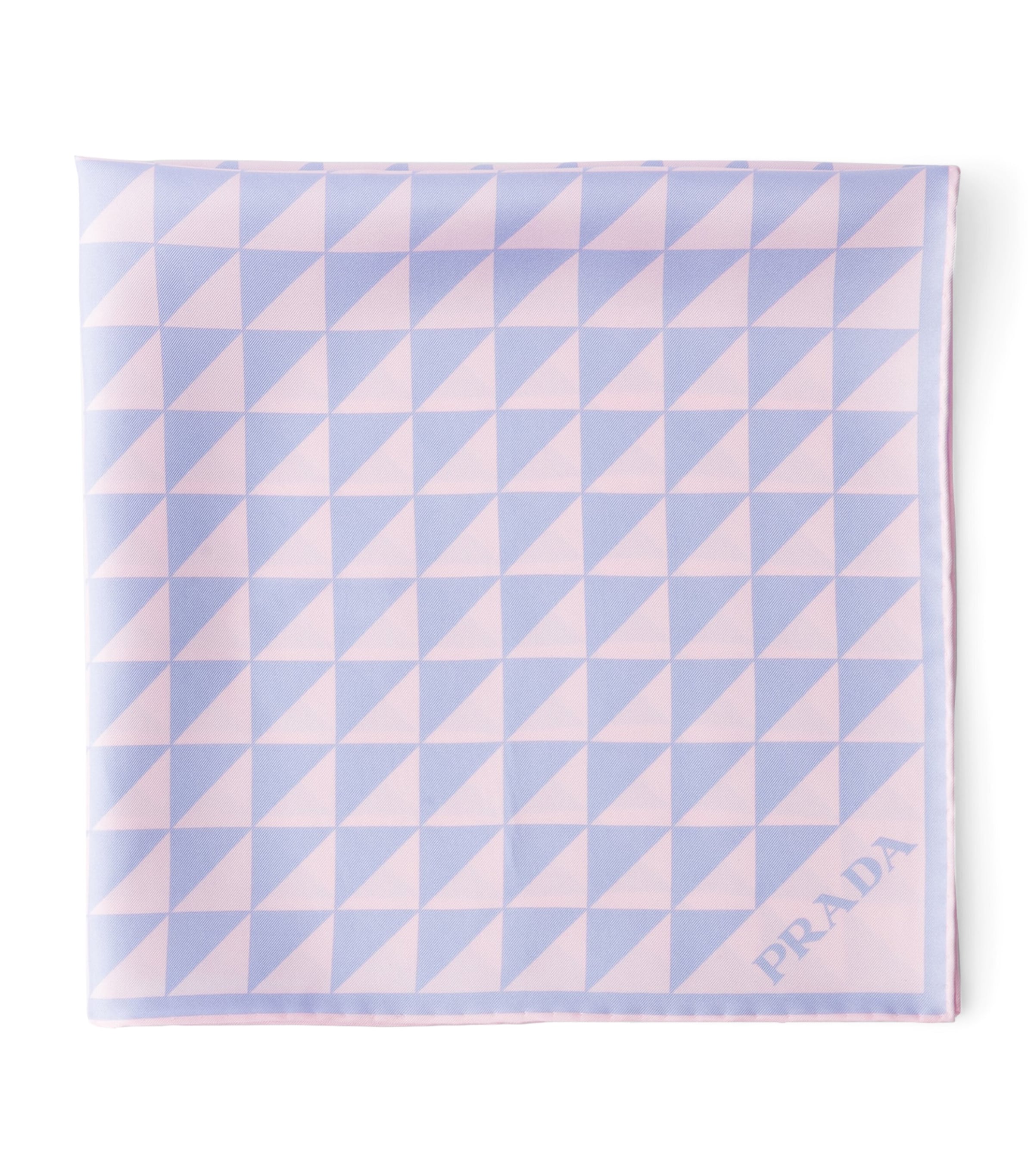 Prada Silk Triangle Scarf Pink