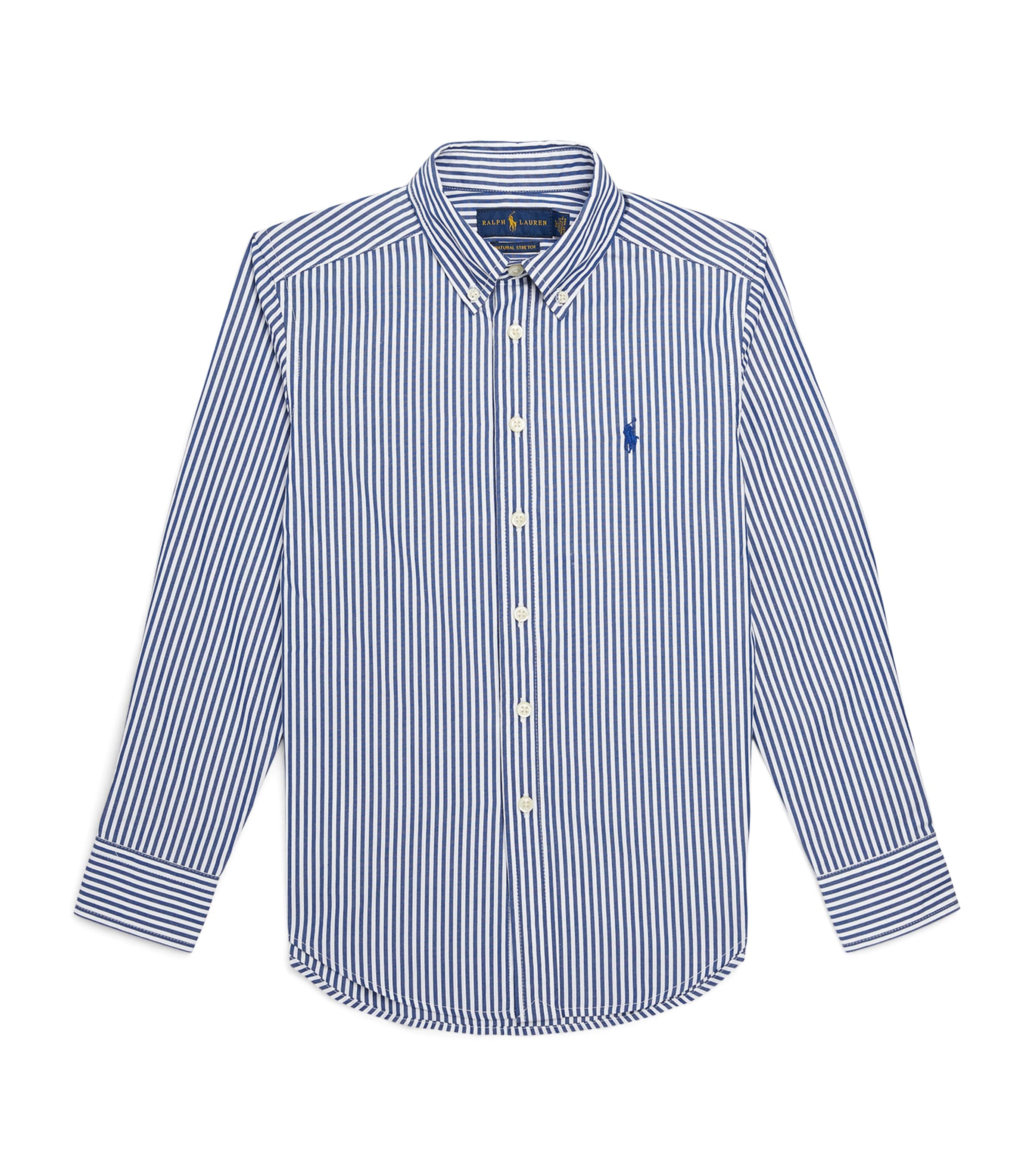 Ralph Lauren Kids Stripe Polo Pony Shirt (6-14 Years) Navy/white