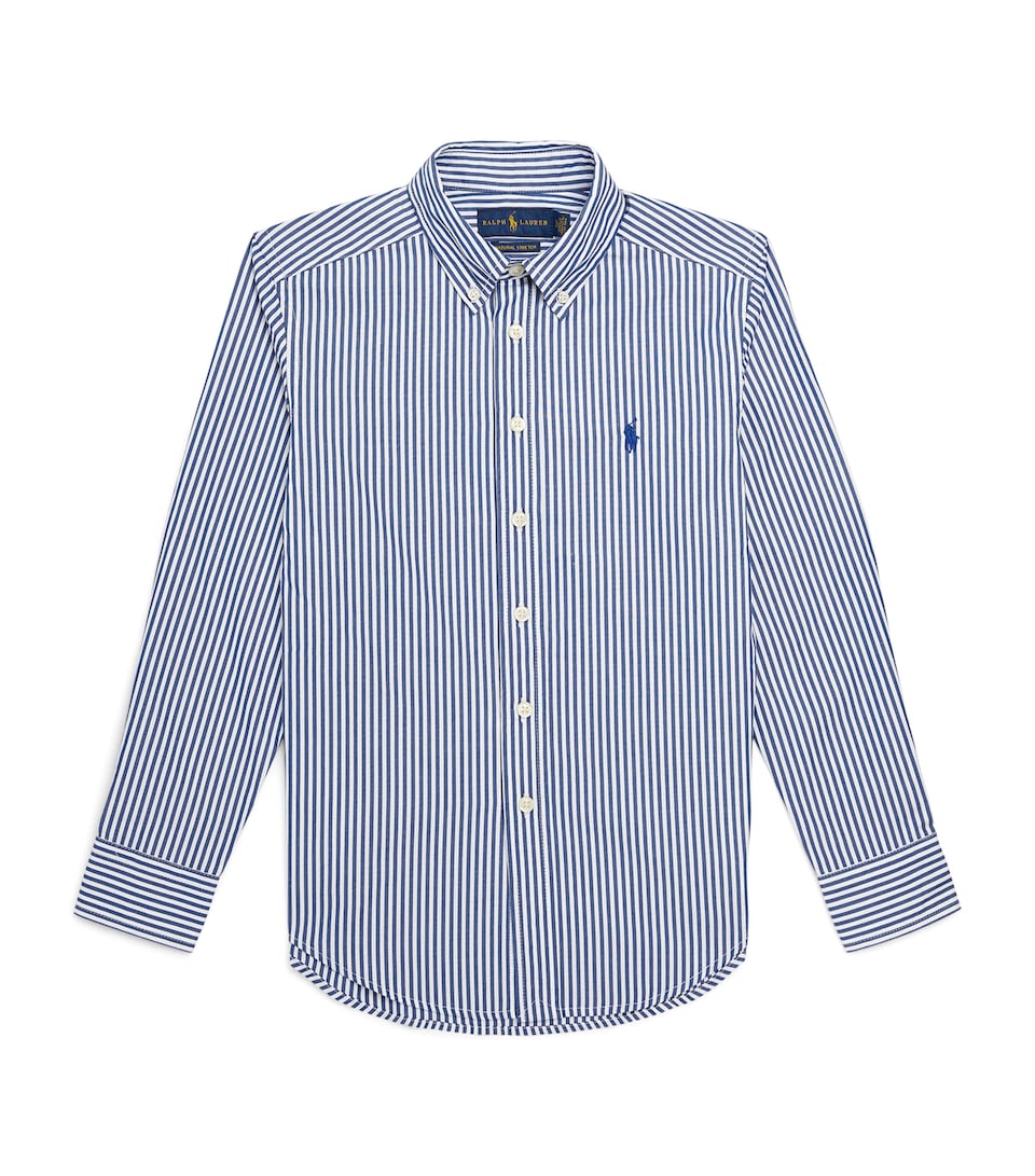 Ralph Lauren Kids Stripe Polo Pony Shirt (6-14 Years) Navy/white