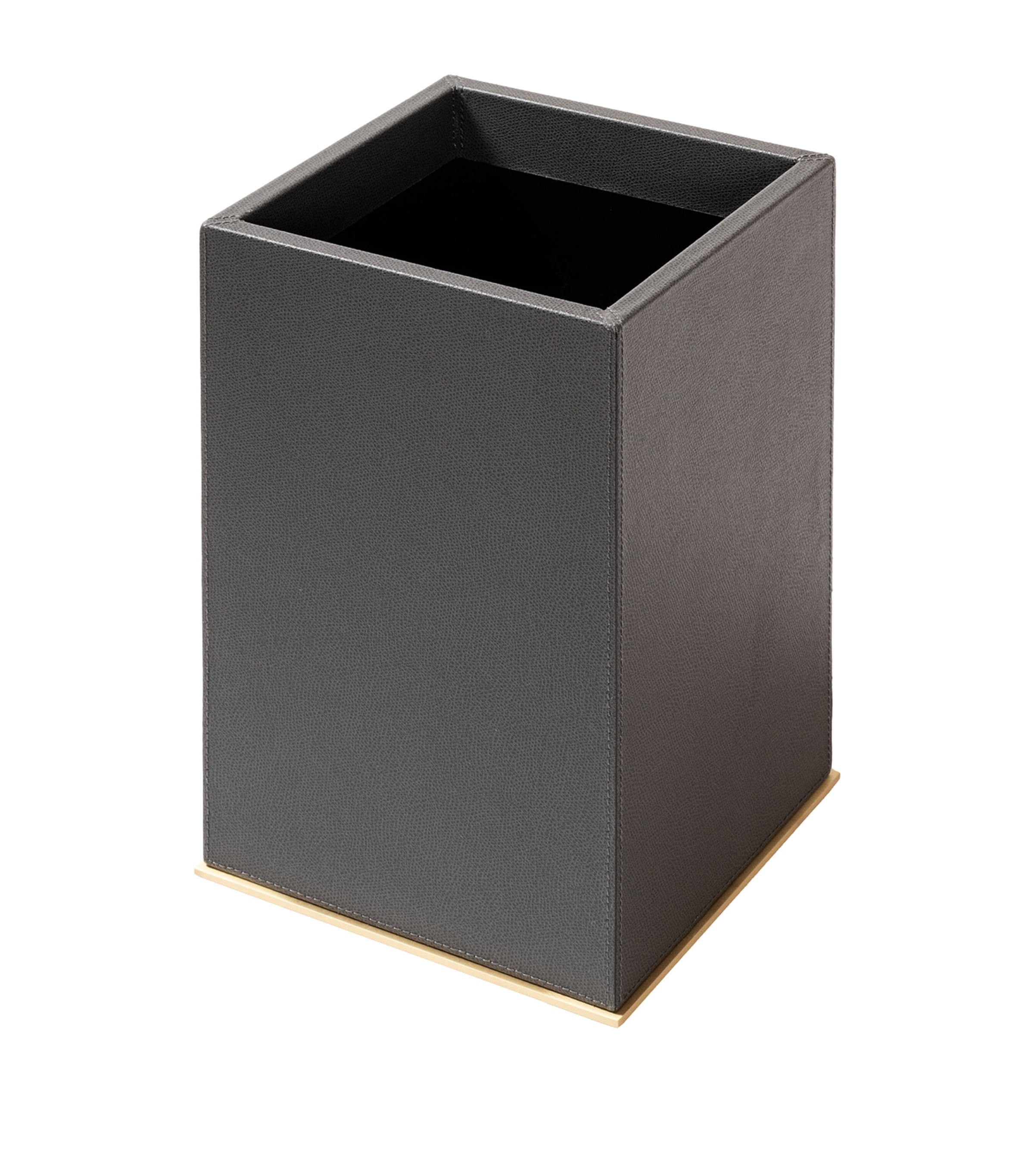 Giobagnara Leather-Trim Firenze Bin Slate