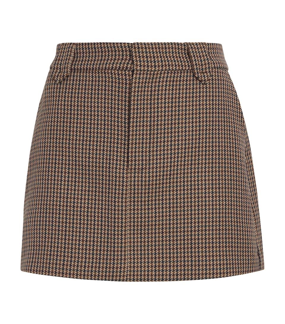 Houndstooth Bobbi Mini Skirt