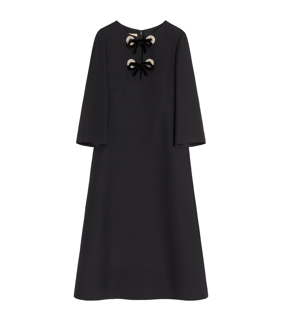 Wool-Silk Maxi Dress