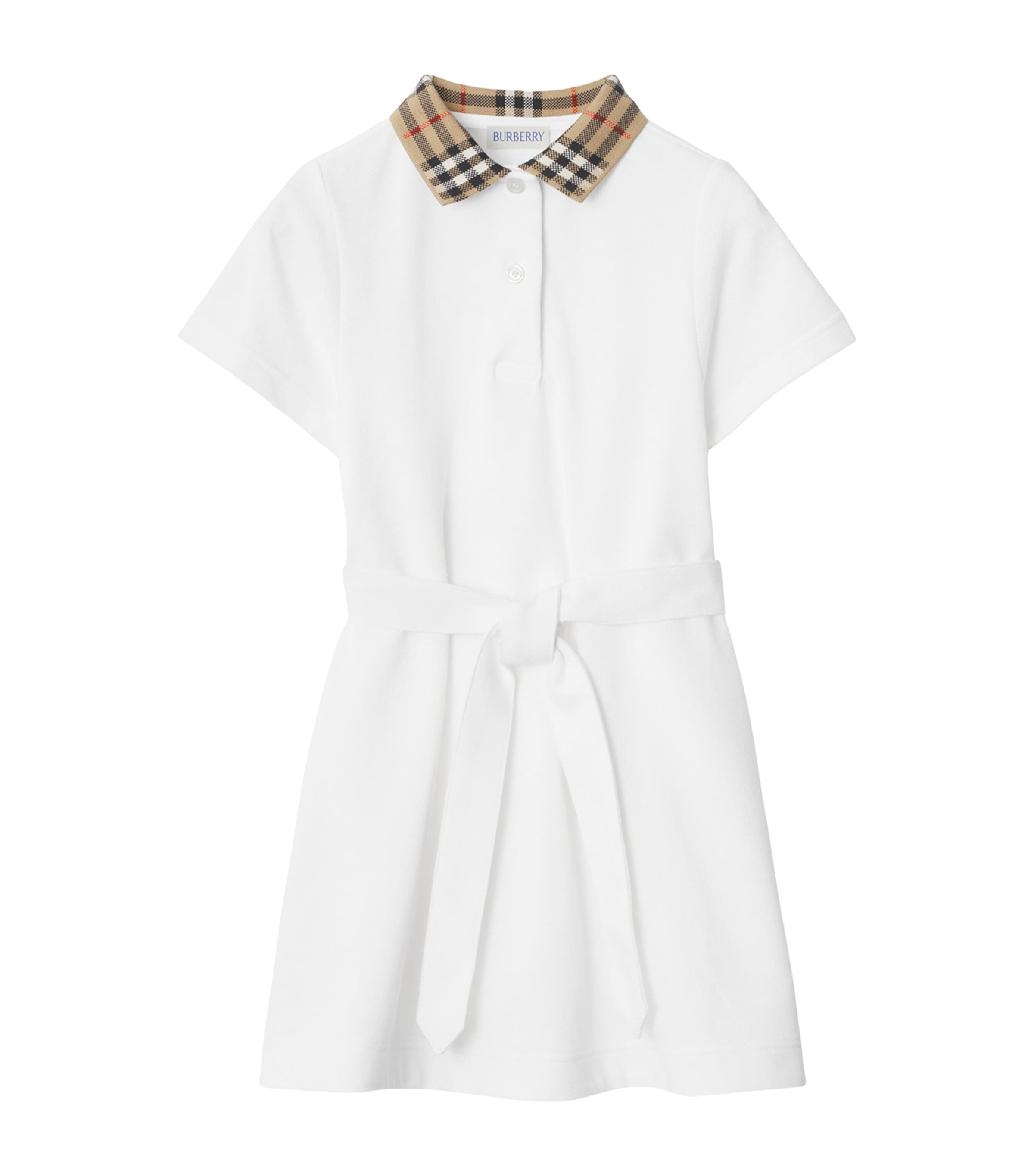 Check Collar Polo Dress (3-12 Years)
