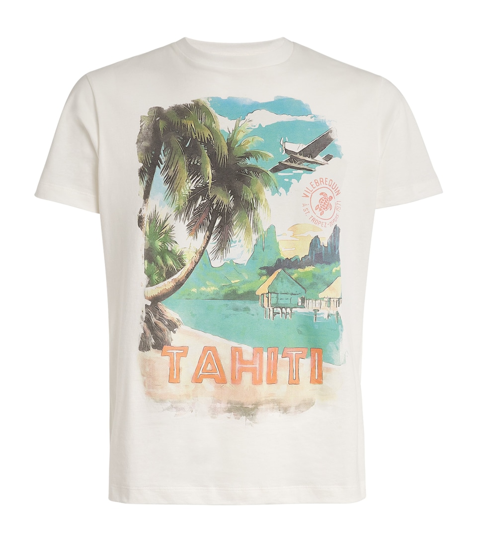 Cotton Tahiti Print Portisol T-Shirt