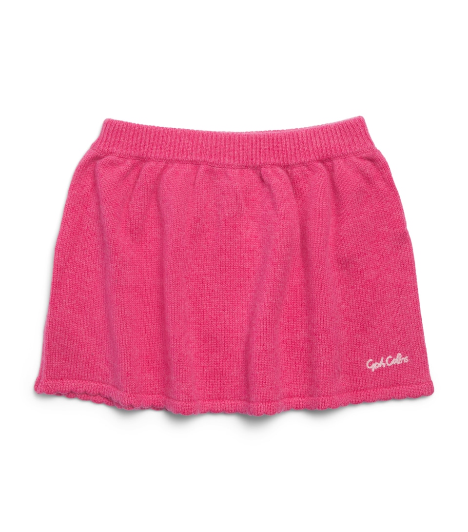Copenhagen Colors Wool-Cashmere Skirt (24 months – 8 Years) Fuschsia