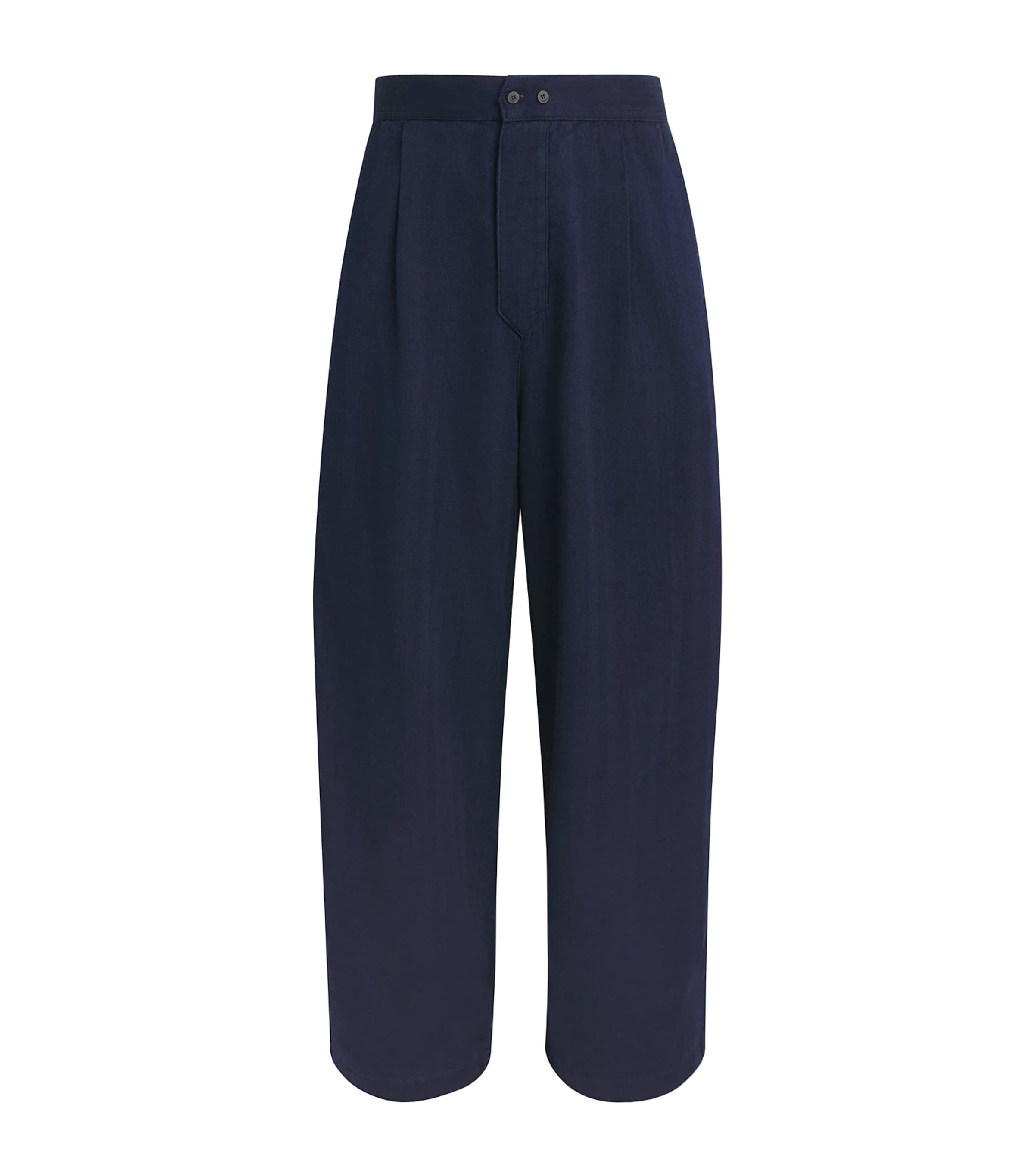 Jacquemus Mens De-Nîmes Pyjama Denim Trousers Dark Navy