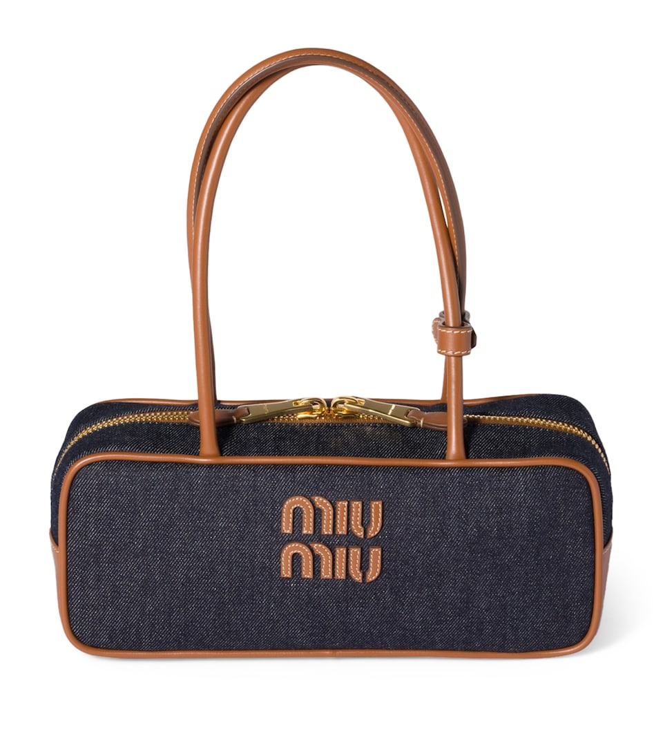 Denim Beau Top-Handle Bag