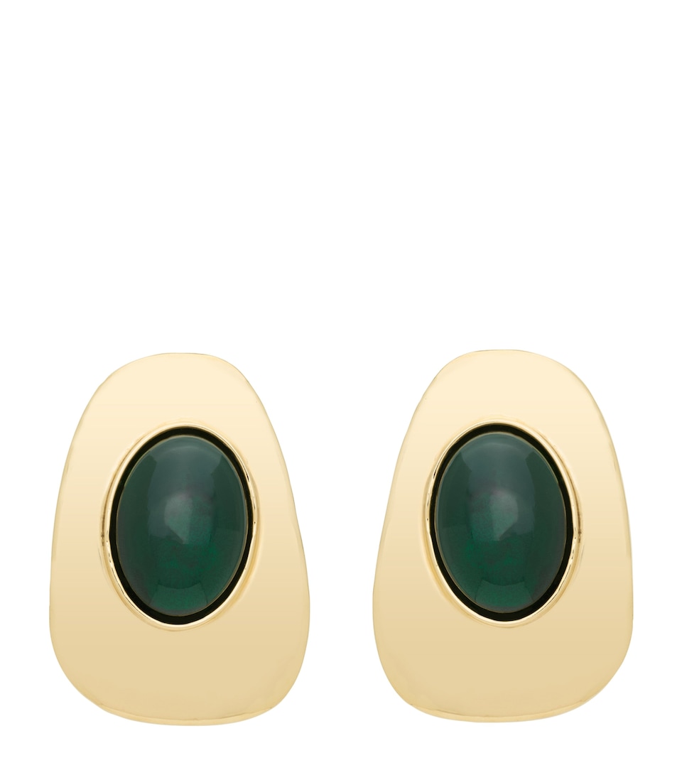 Cabochon Clip-On Earrings