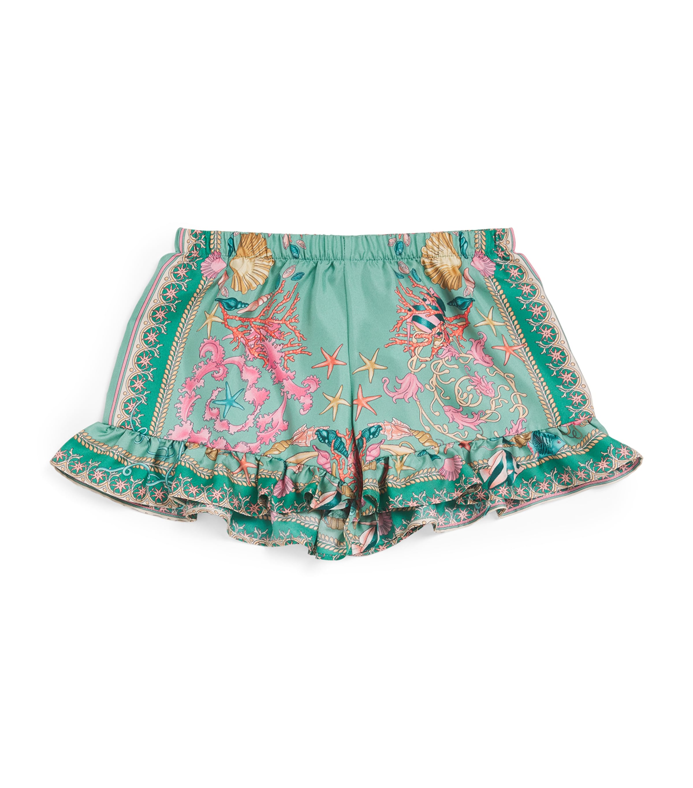 Silk Underwater Barocco Shorts (6-14 Years)