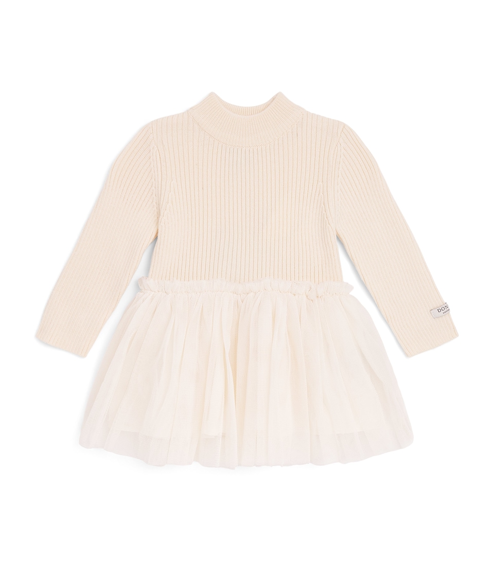 Donsje Wool-Blend Tulle Sweater Dress (0 Months-4 Years) Misty Rose