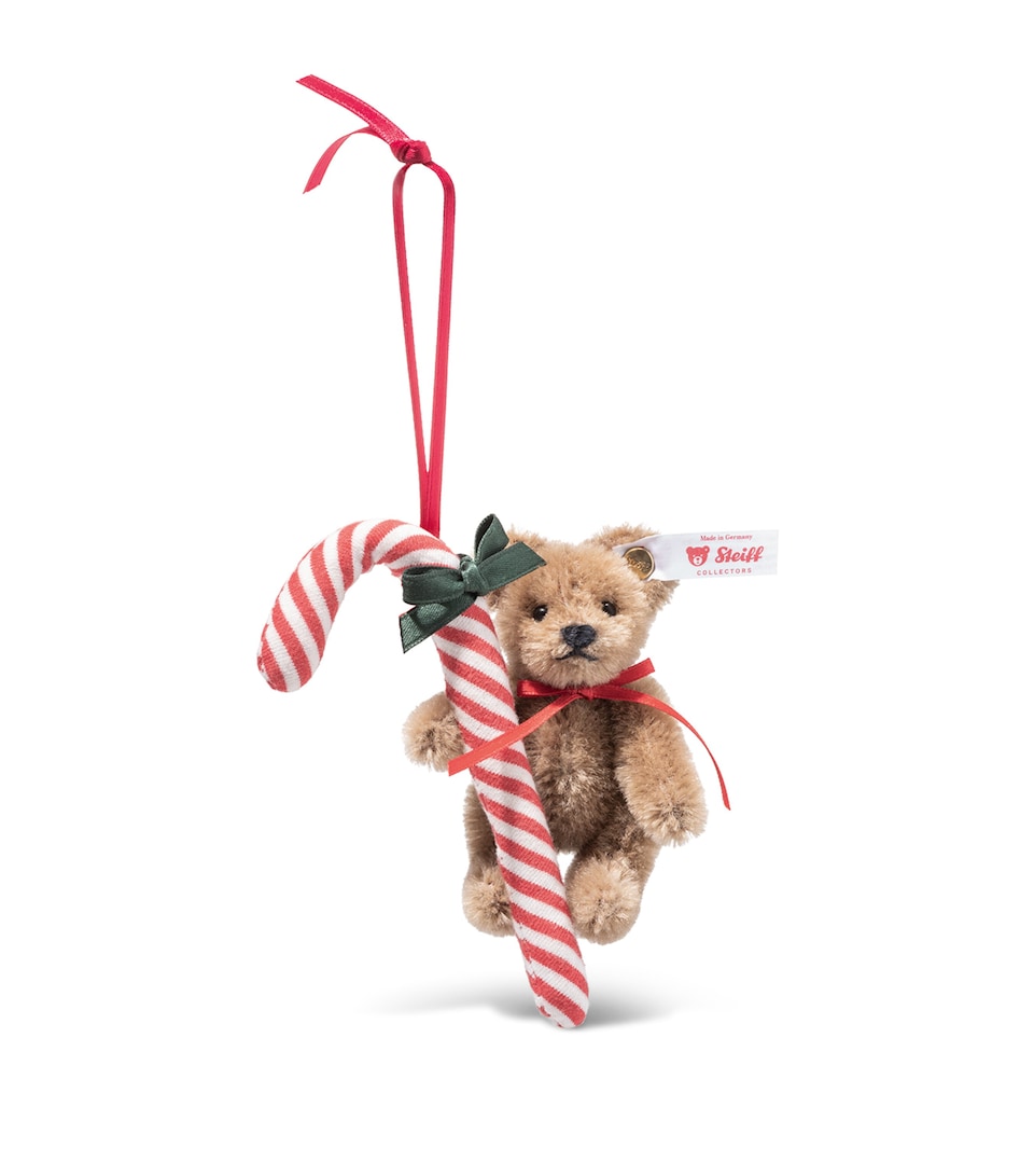 Steiff Teddy Bear Candy Cane Tree Decoration