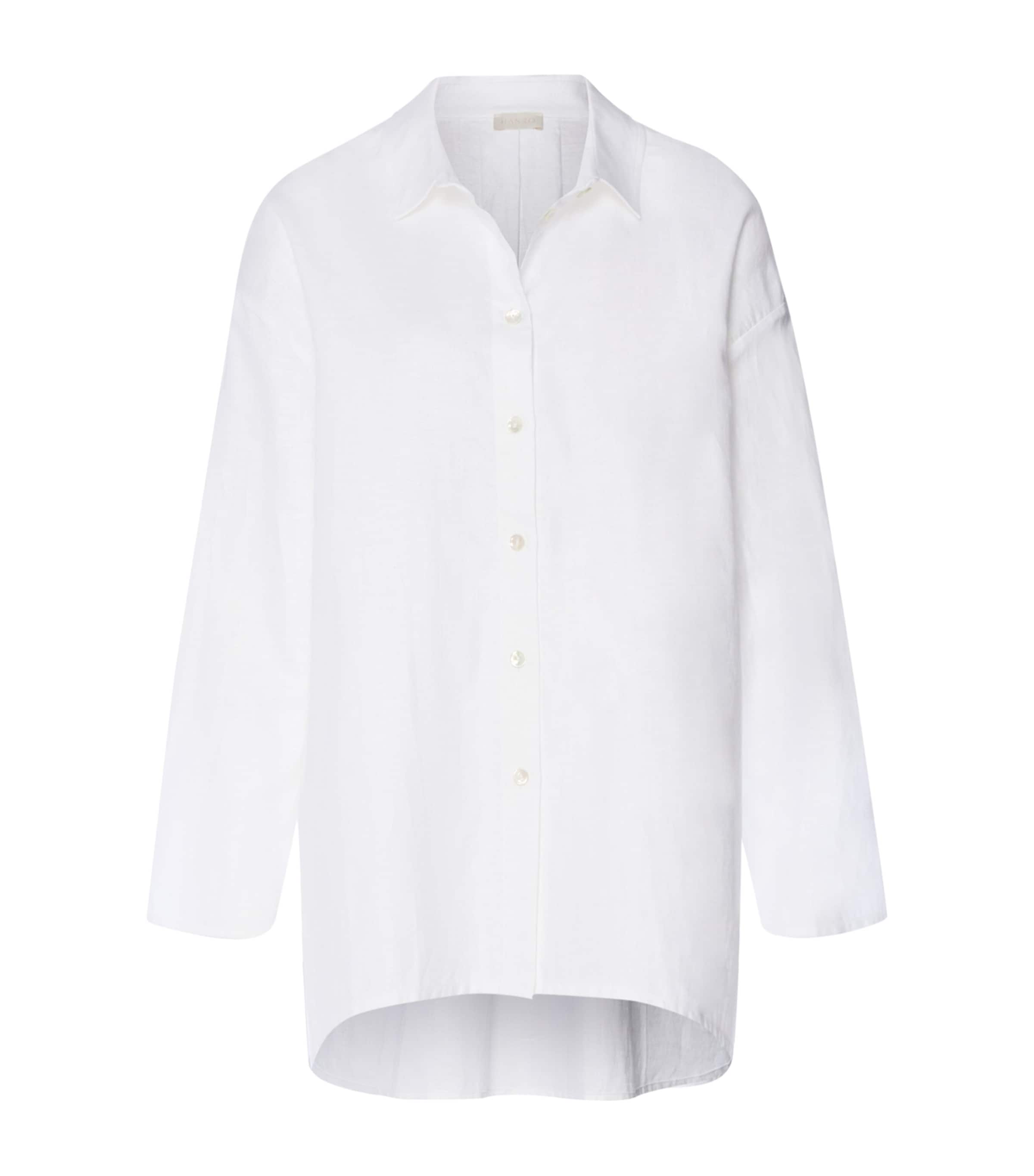 Hanro Womens Linen-Cotton White Essentials Shirt White