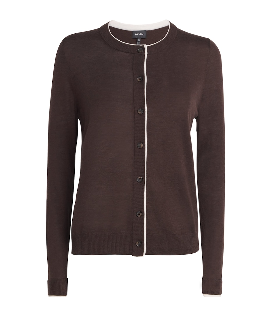 Merino Wool-Cashmere Barely There Cardigan