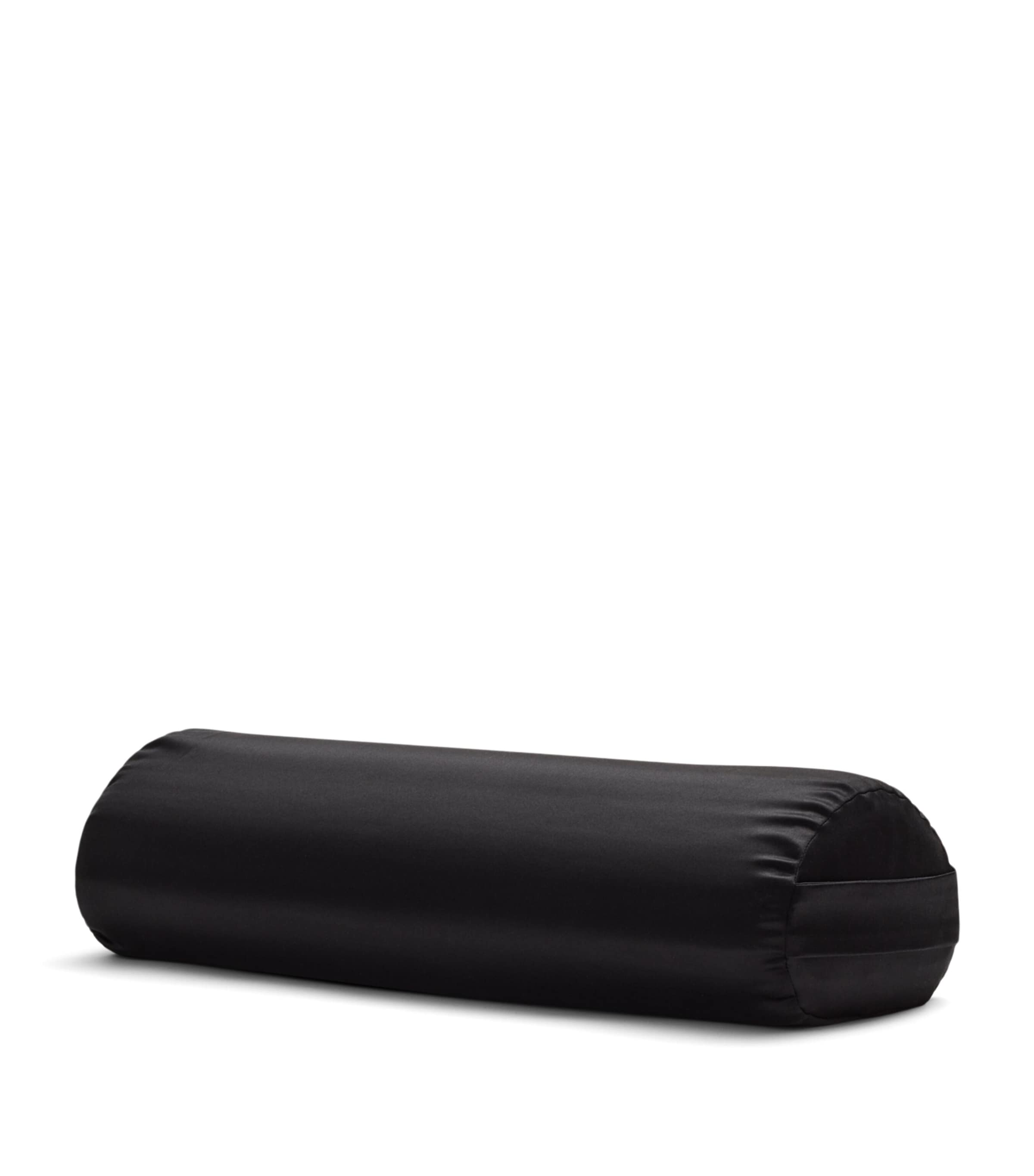 HYOUMANKIND Boost Pillow with Silk Pillowcase (20cm x 47cm) Black