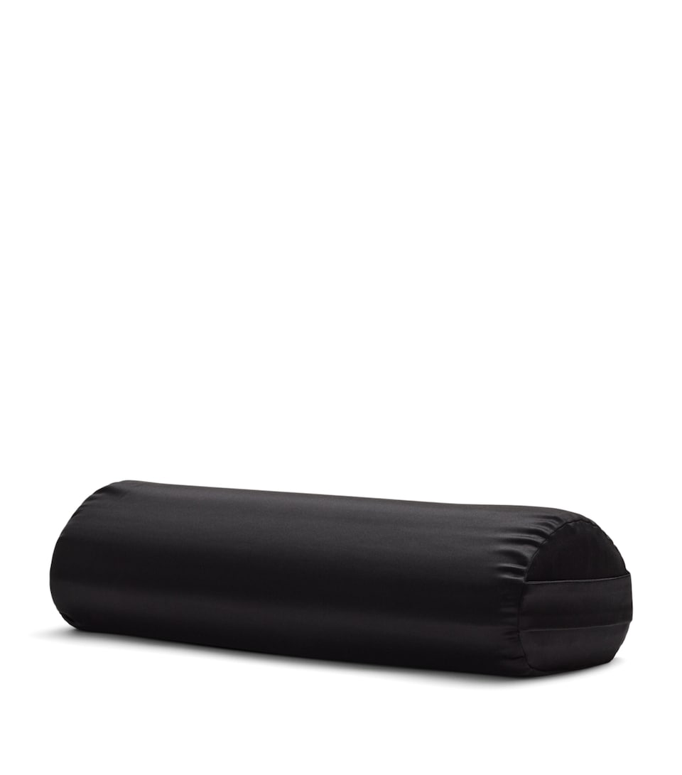 HYOUMANKIND Boost Pillow with Silk Pillowcase (20cm x 47cm) Black