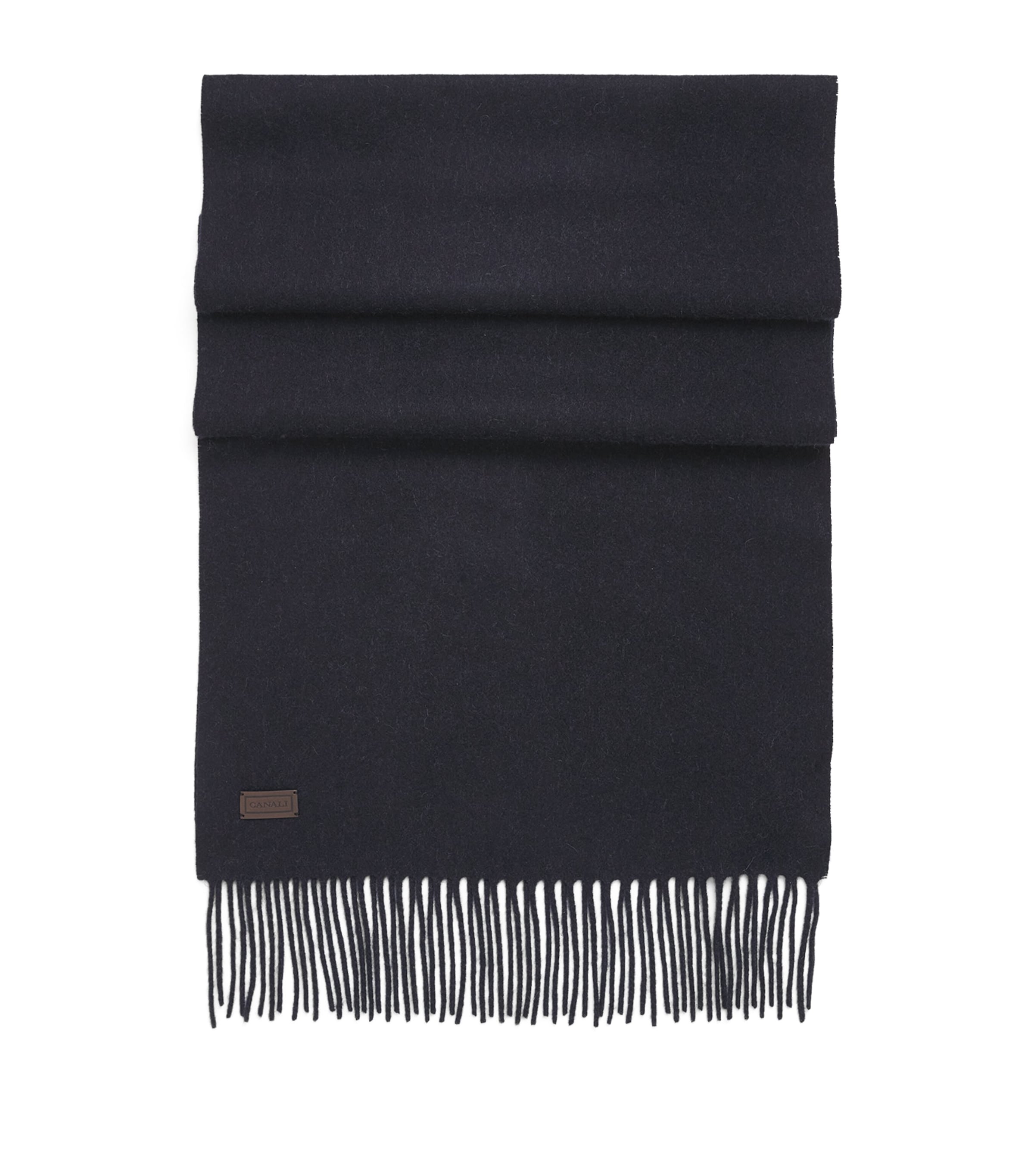 Canali Wool Fringe Scarf