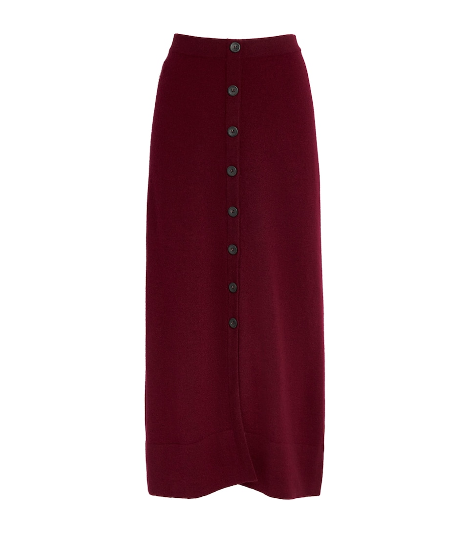 Altuzarra Womens Cashmere Callahan Maxi Skirt Grenache