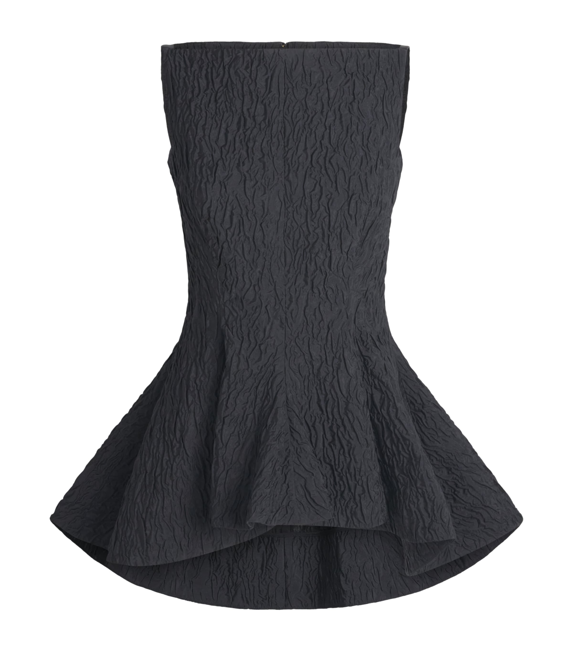 Roksanda Womens Cloqué Peplum Axo Top Black