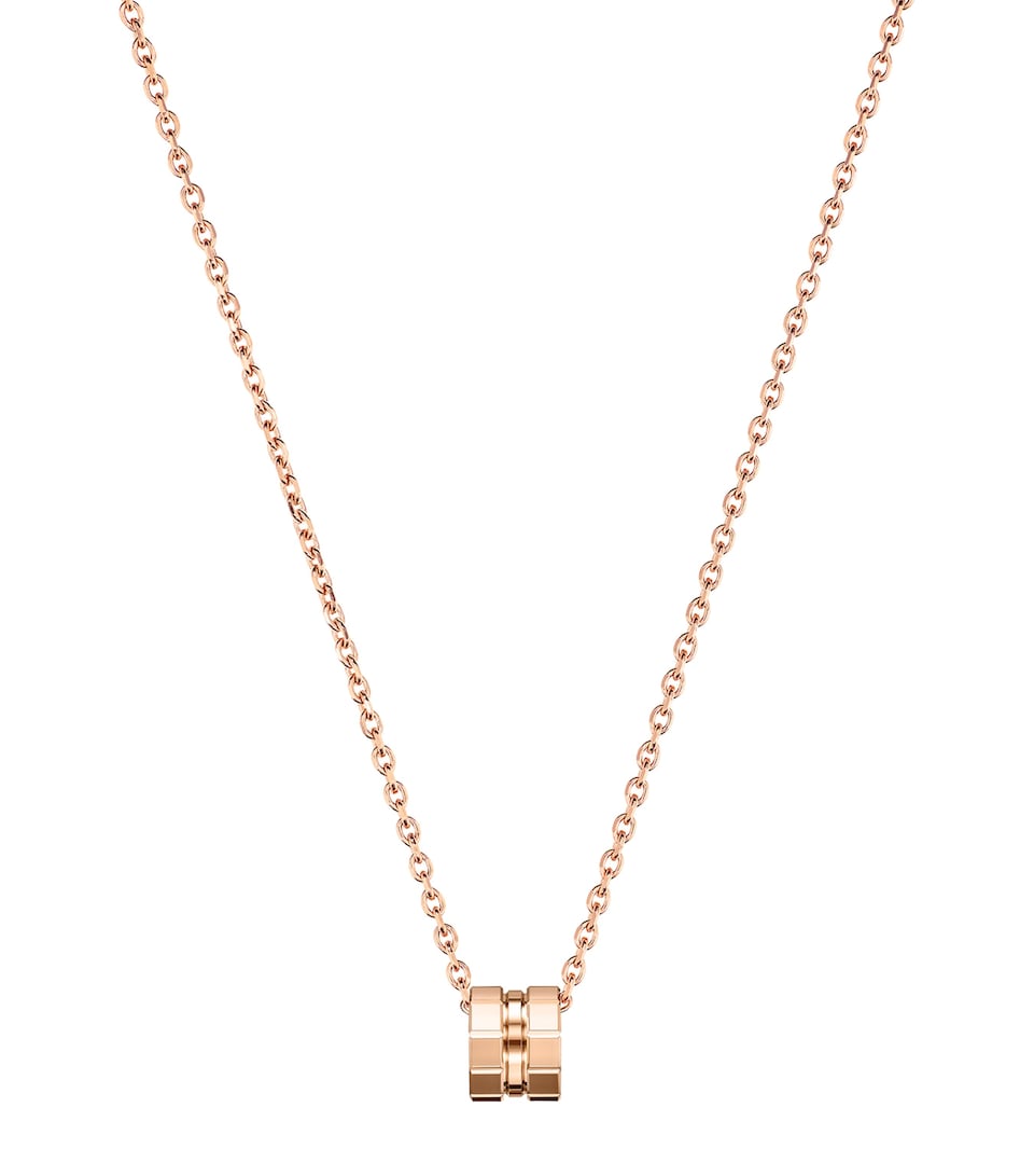 Rose Gold Ice Cube Necklace