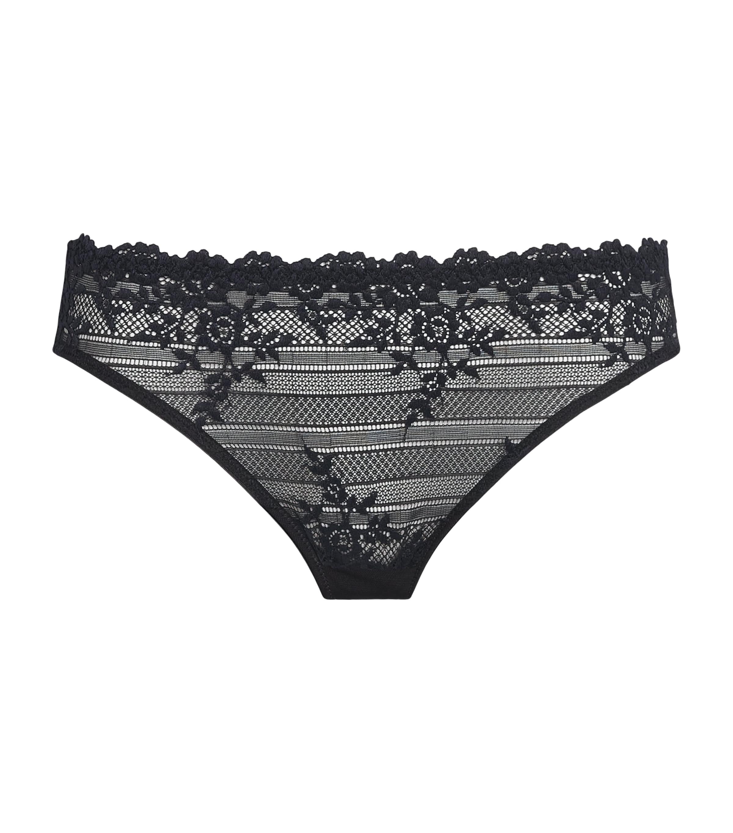 Wacoal Womens Lace Embrace Briefs Black/night Sky