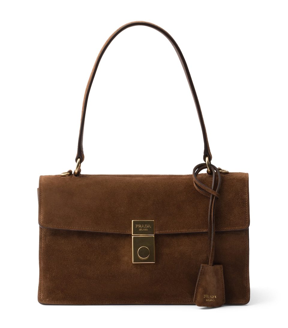 Medium Suede Shoulder Bag