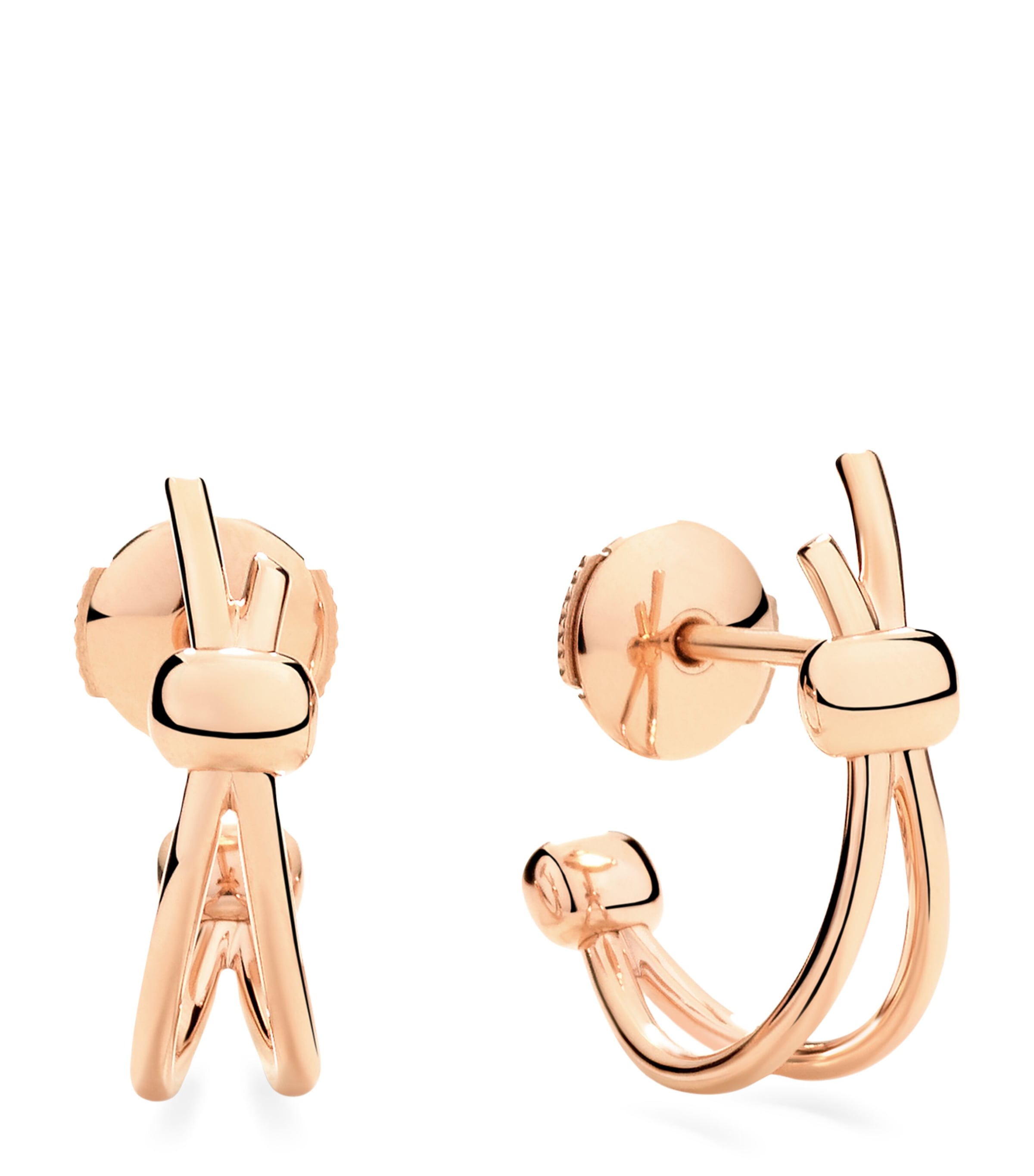 Rose Gold Pomellato Together Hoop Earrings