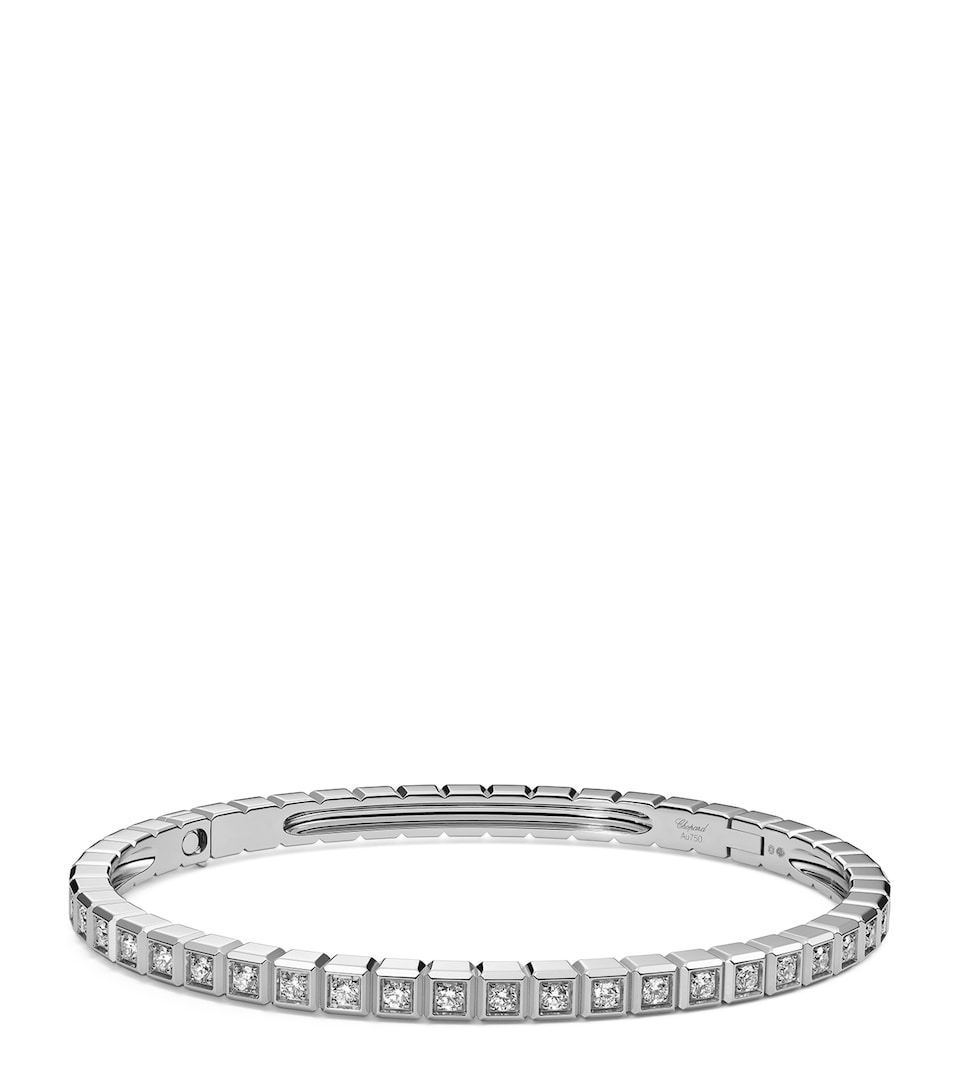 White Gold and Diamond Ice Cube Bracelet